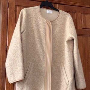 Stylus Faux Wool Jacket Women’s Size XL, Camel